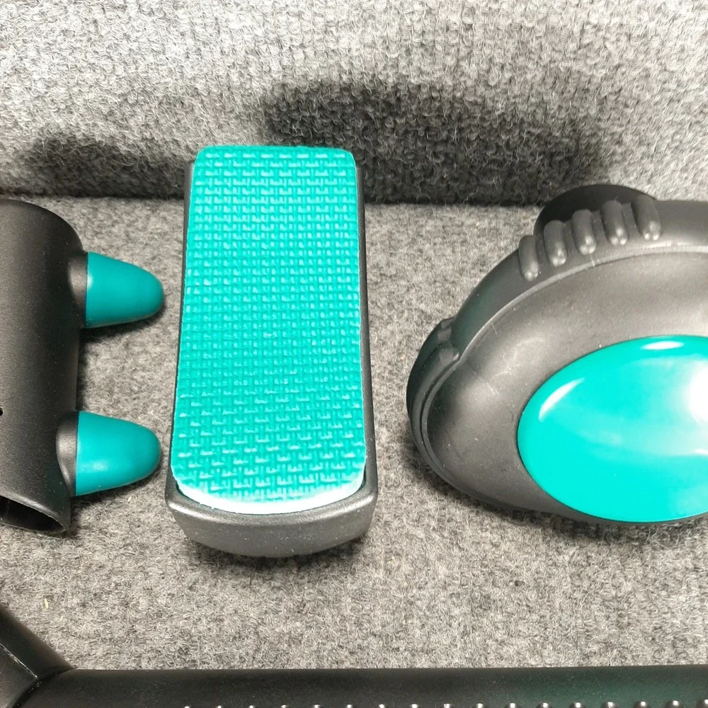 Conair Wand Massager Family Fitness Body System 3 Heads Black Teal Unisex OS